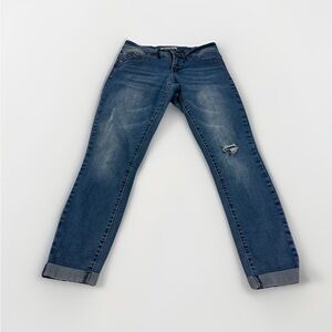 Royalty For Me Wanna Betta Butt Womens 4 Blue Denim Lightly Distressed